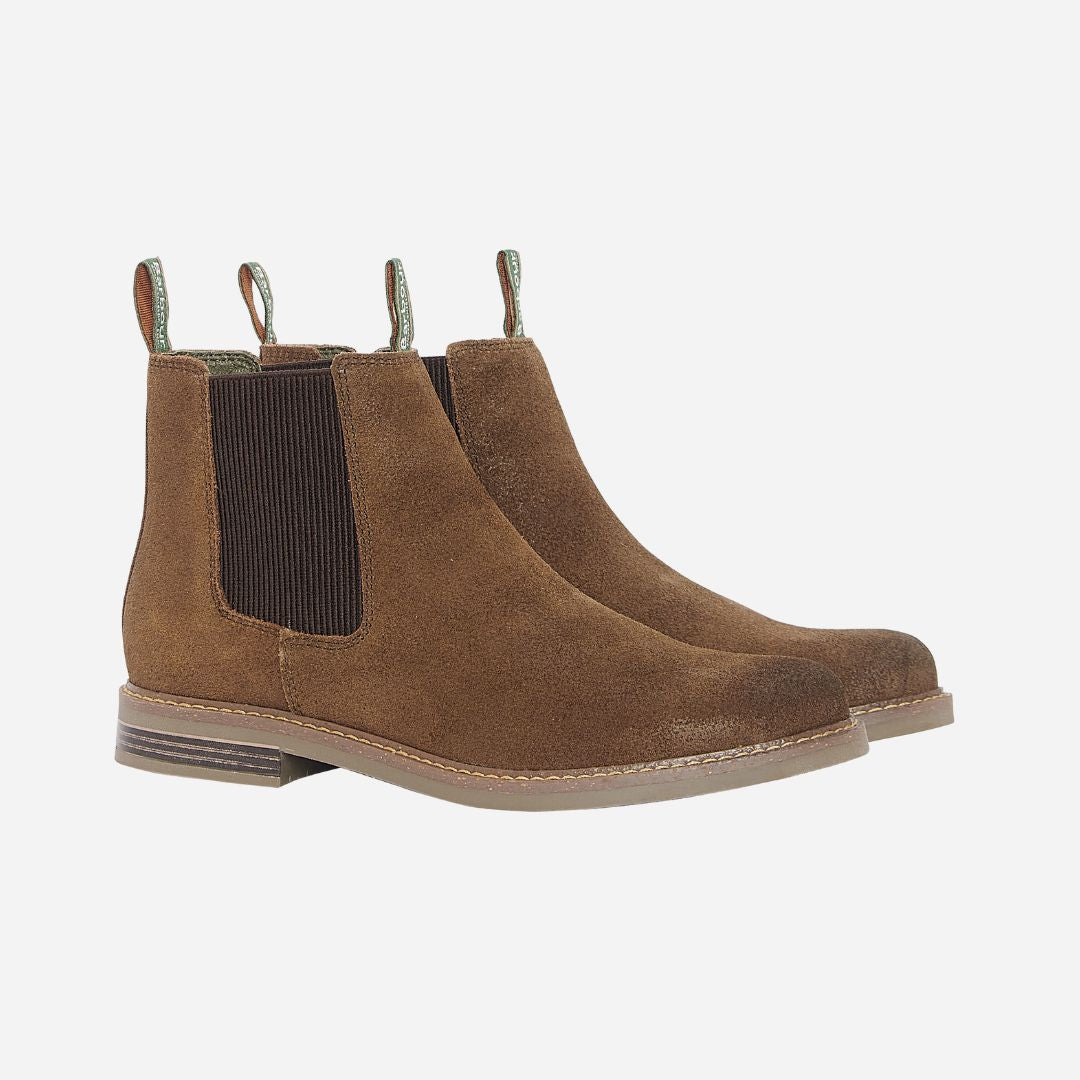 Barbour Men's Farsley Chelsea Boots in Khaki