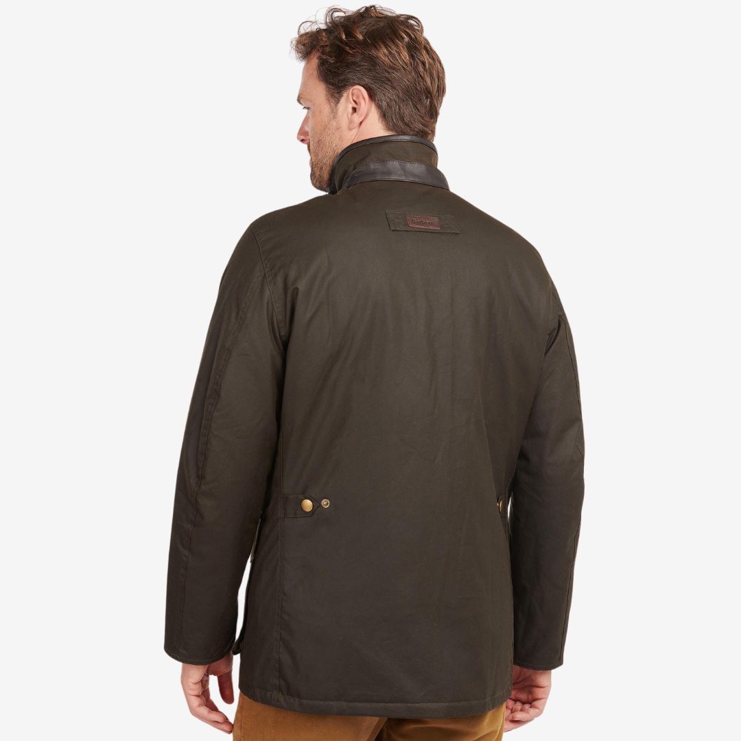 Barbour Men's Hereford Wax Jacket in Olive