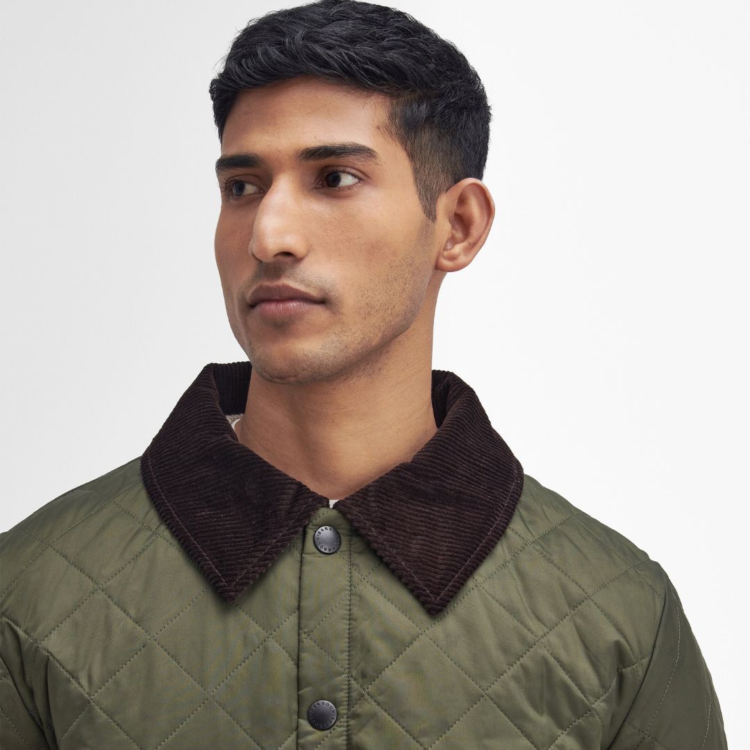 Barbour Men's Heritage Liddesdale Quilted Jacket in Olive