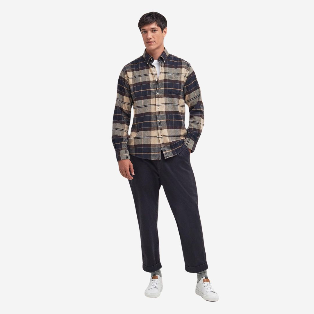 Barbour Men's Hogside Tartan Shirt in Autumn Dress