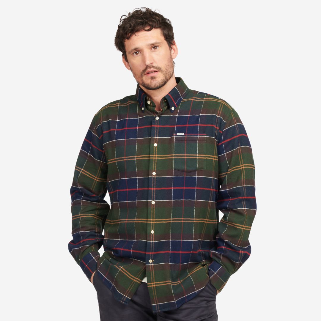 Barbour Men's Hogside Tartan Shirt in Classic Tartan