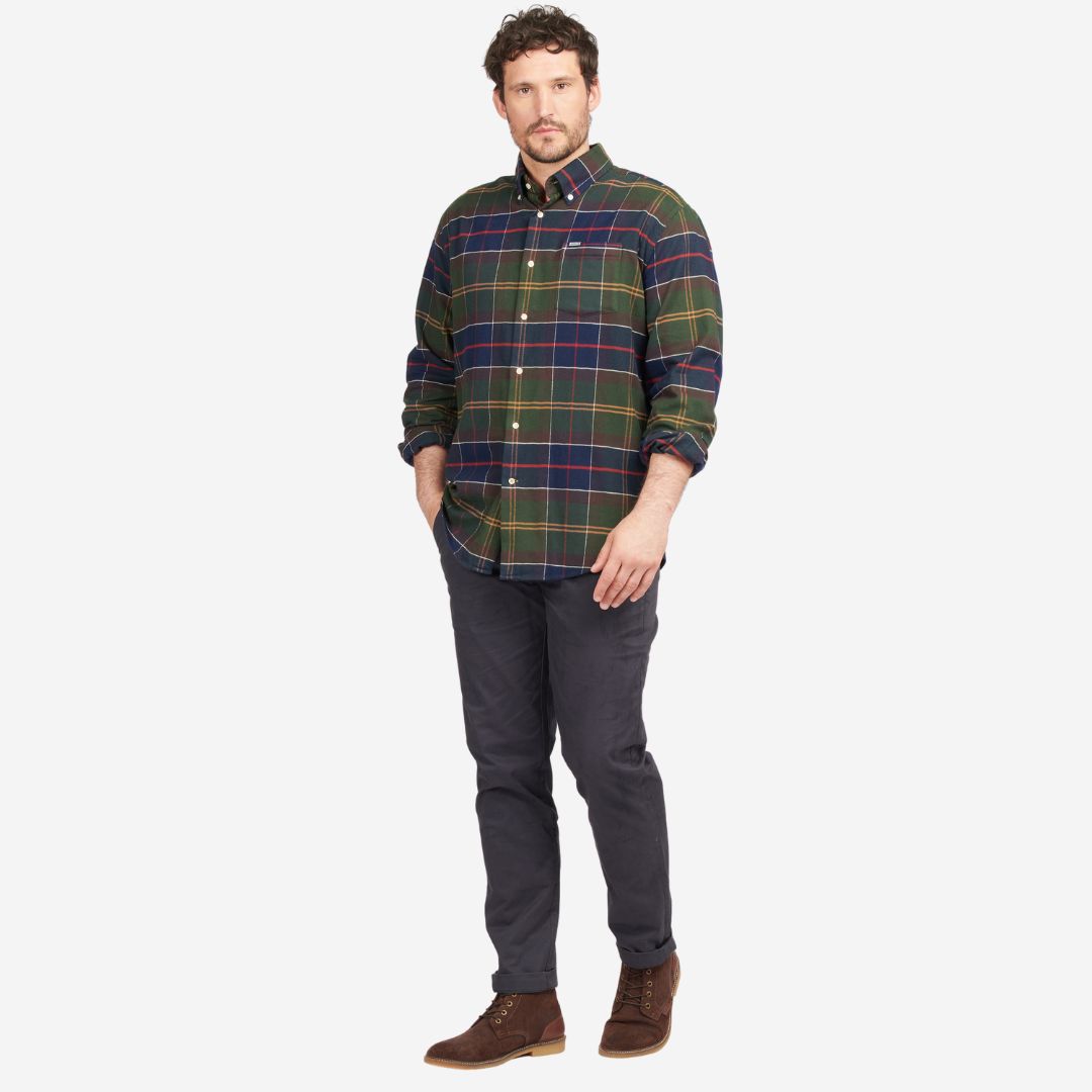 Barbour Men's Hogside Tartan Shirt in Classic Tartan
