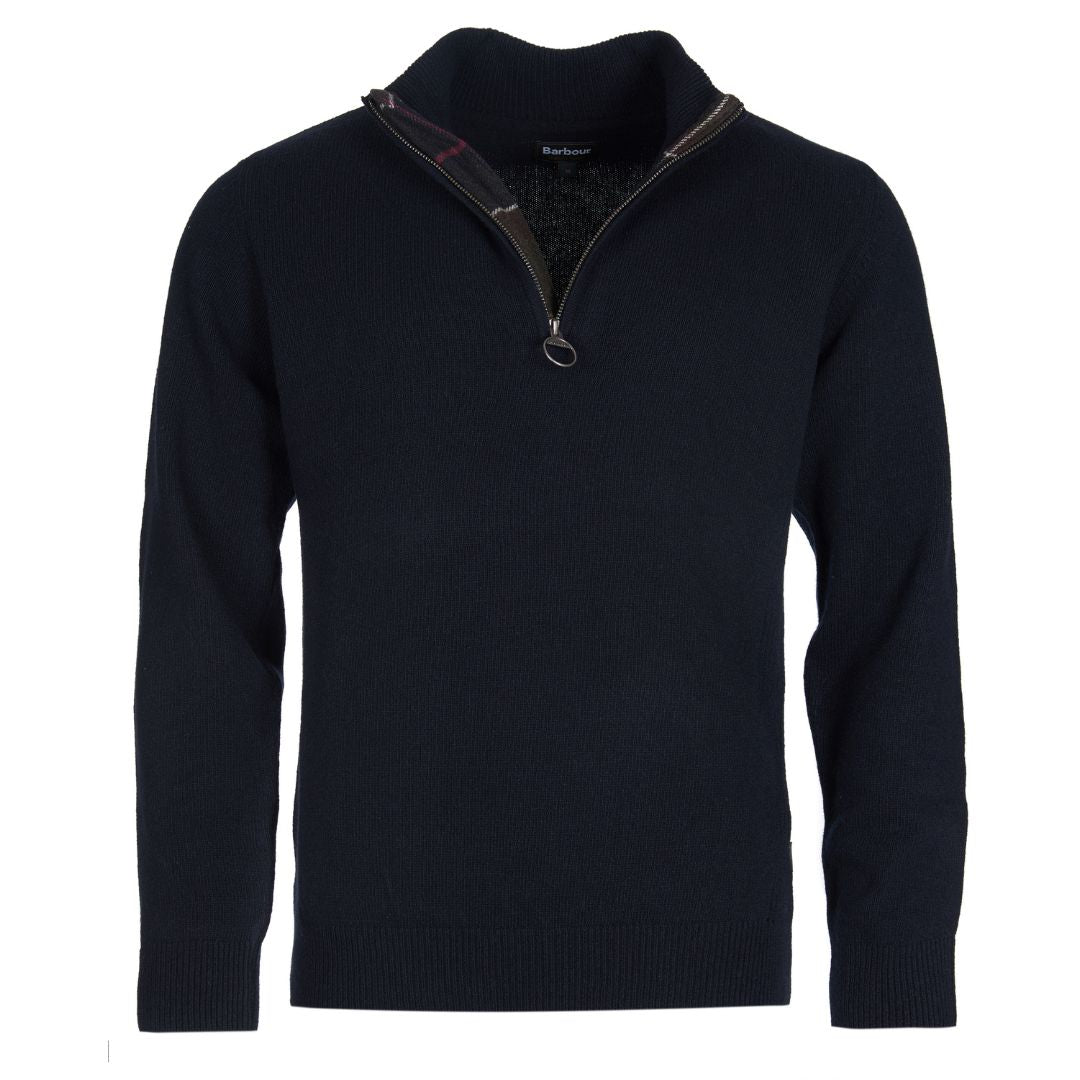 Barbour Men's Holden Half Zip Jumper in Navy