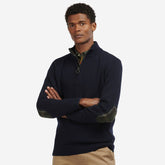 Barbour Men's Holden Half Zip Jumper in Navy