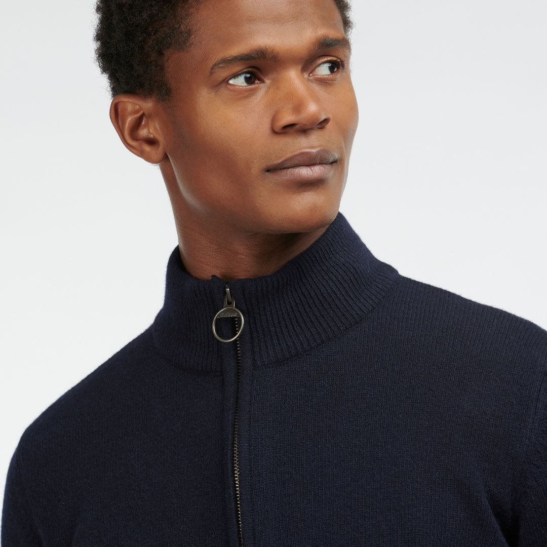 Barbour Men's Holden Half Zip Jumper in Navy