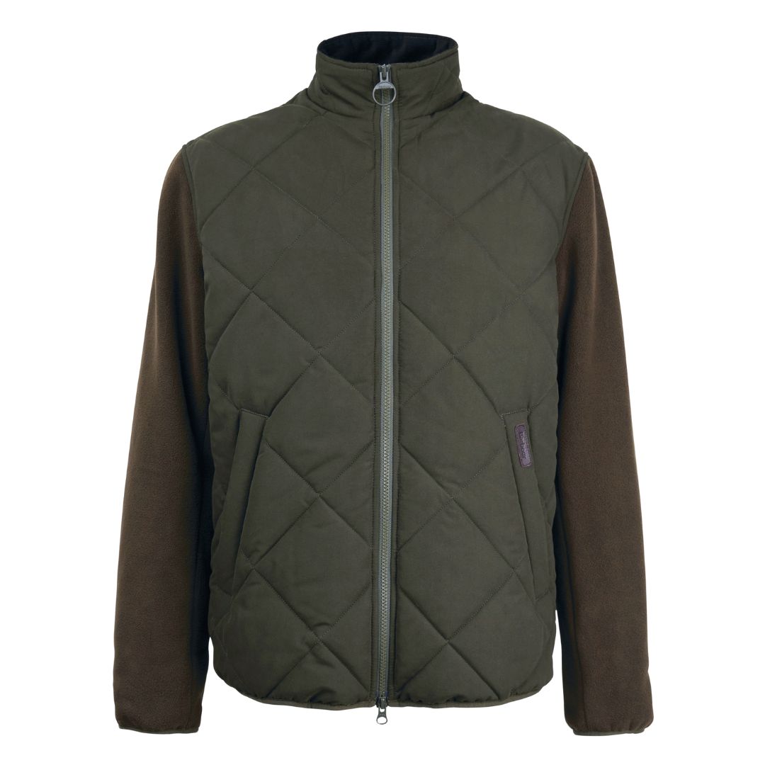 Barbour Men's Hybrid Fleece Jacket in Olive