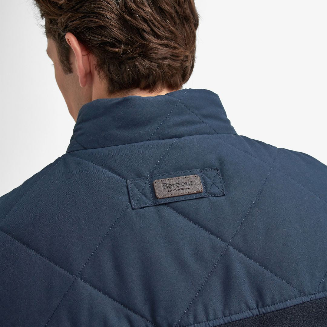 Barbour Men's Hybrid Quilted Gilet in Navy