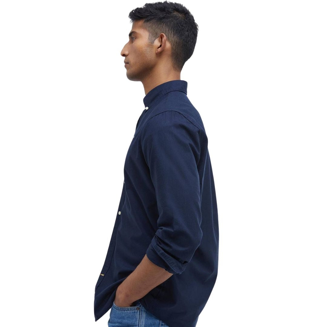 Barbour Men's Oxtown Oxford Tailored Shirt in Navy