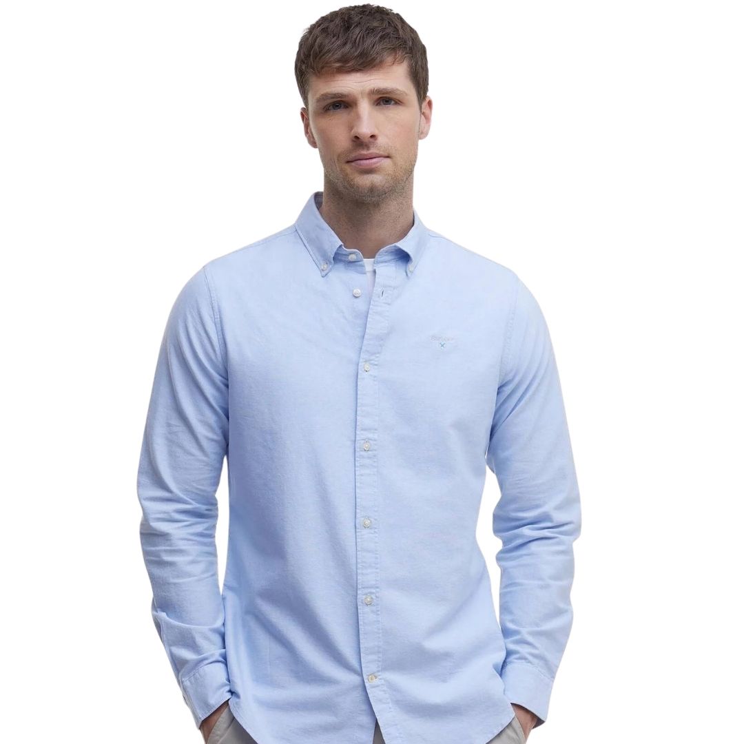 Barbour Men's Oxtown Oxford Tailored Shirt in Sky Blue