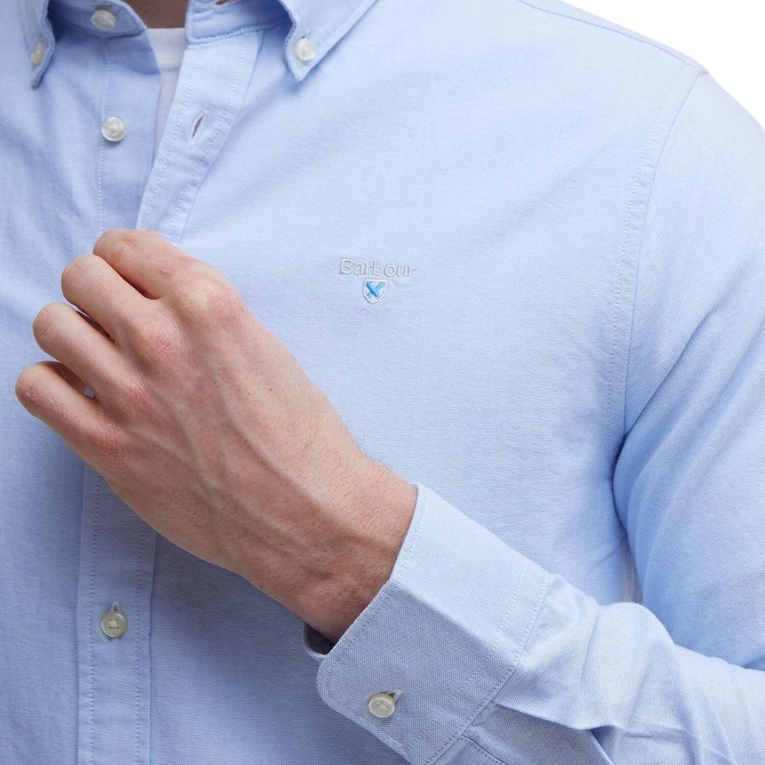 Barbour Men's Oxtown Oxford Tailored Shirt in Sky Blue