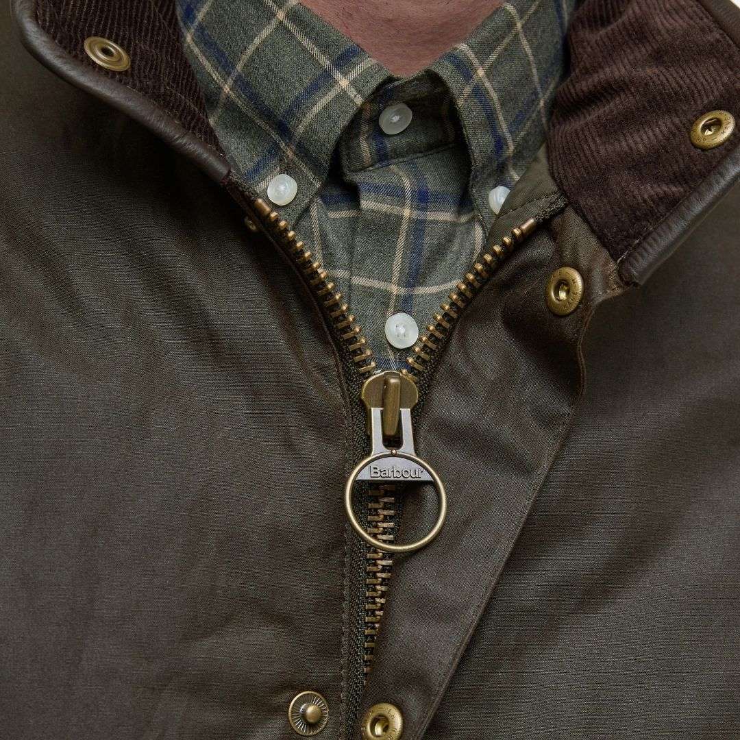 Barbour Men's Prestbury Waxed Jacket in Olive