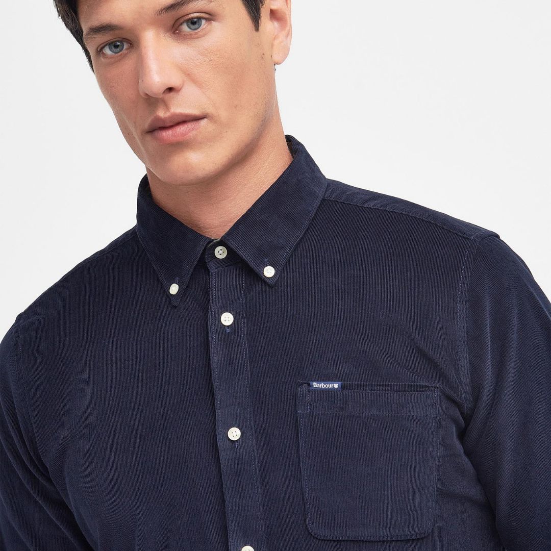 Barbour Men's Ramsey Tailored Fit Shirt in Navy