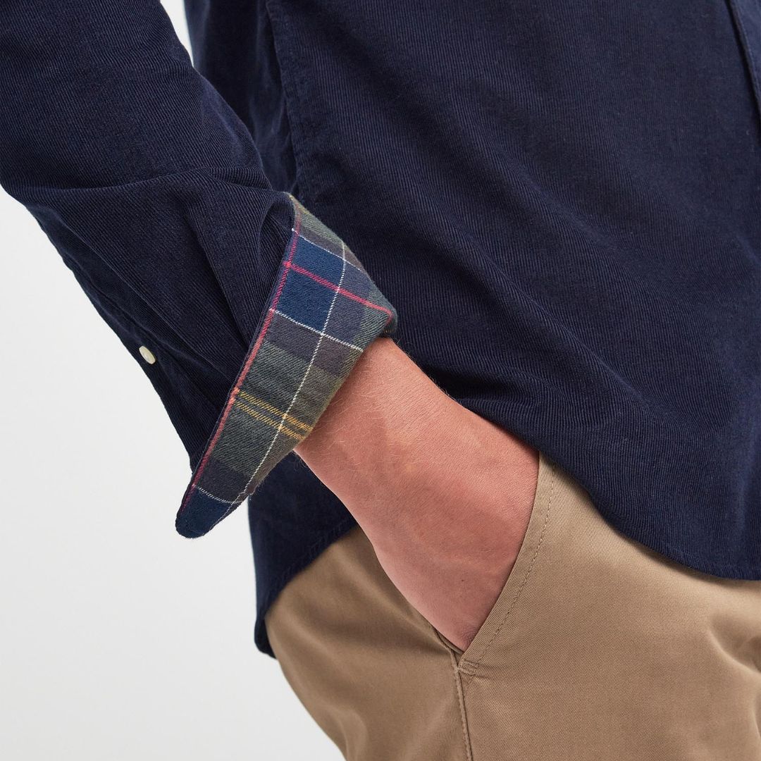 Barbour Men's Ramsey Tailored Fit Shirt in Navy