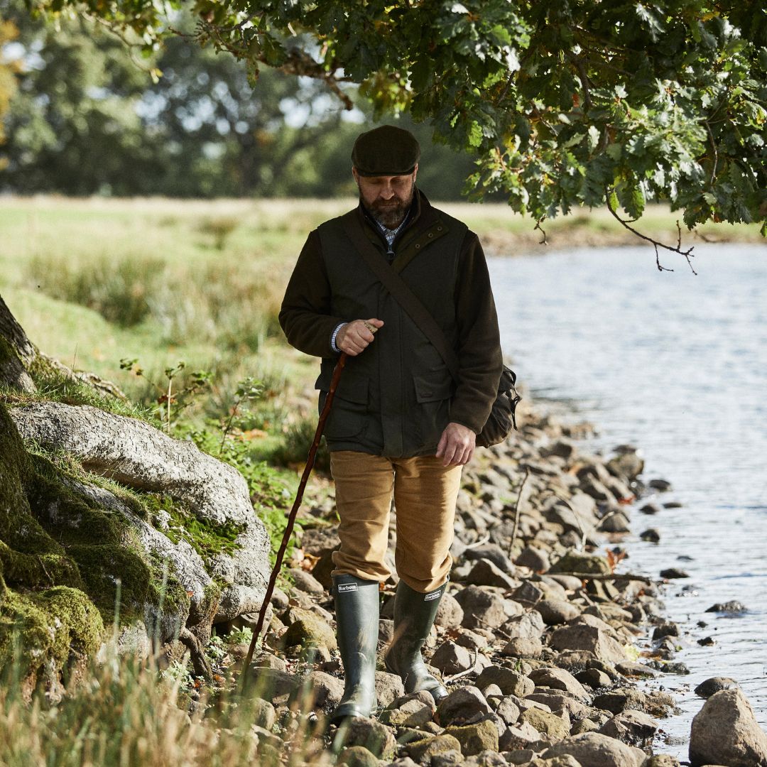Barbour Men's Tempest Wellington Boots in Olive