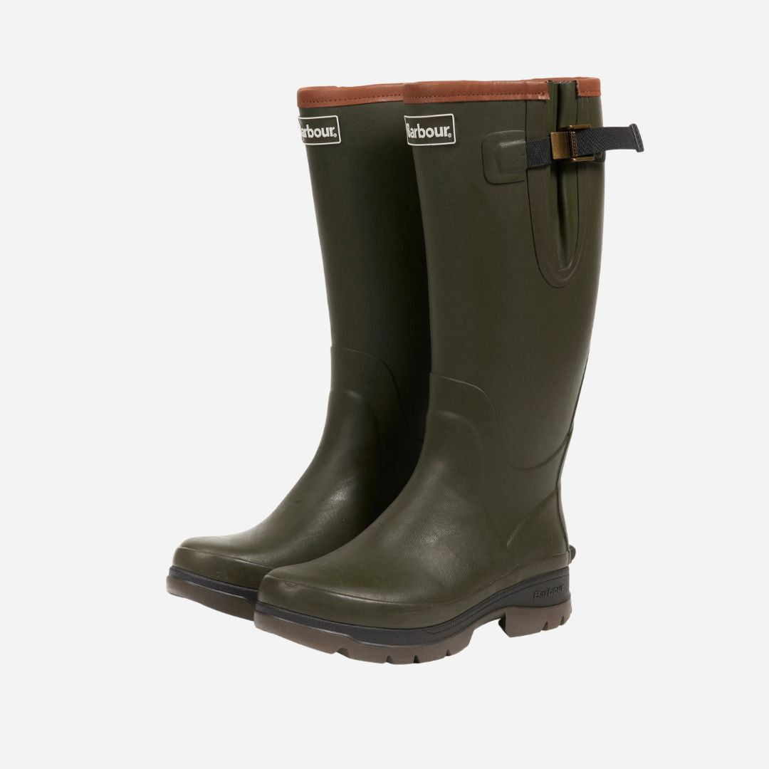 Barbour Men's Tempest Wellington Boots in Olive