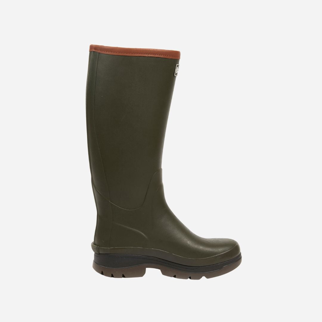 Barbour Men's Tempest Wellington Boots in Olive
