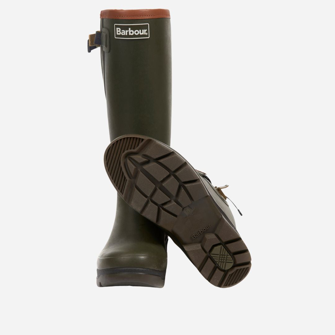Barbour Men's Tempest Wellington Boots in Olive