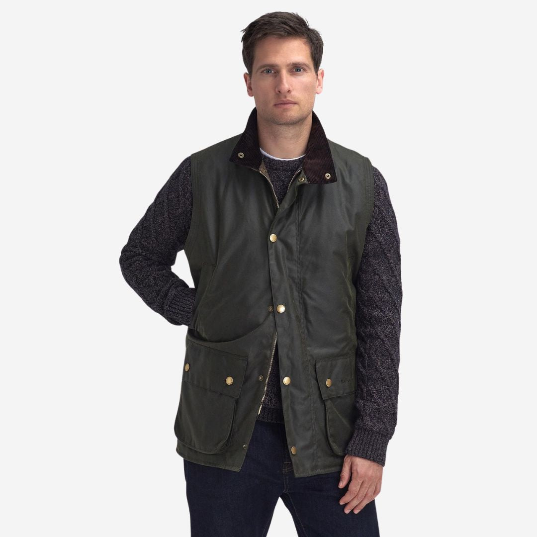 Barbour wax waistcoat discount