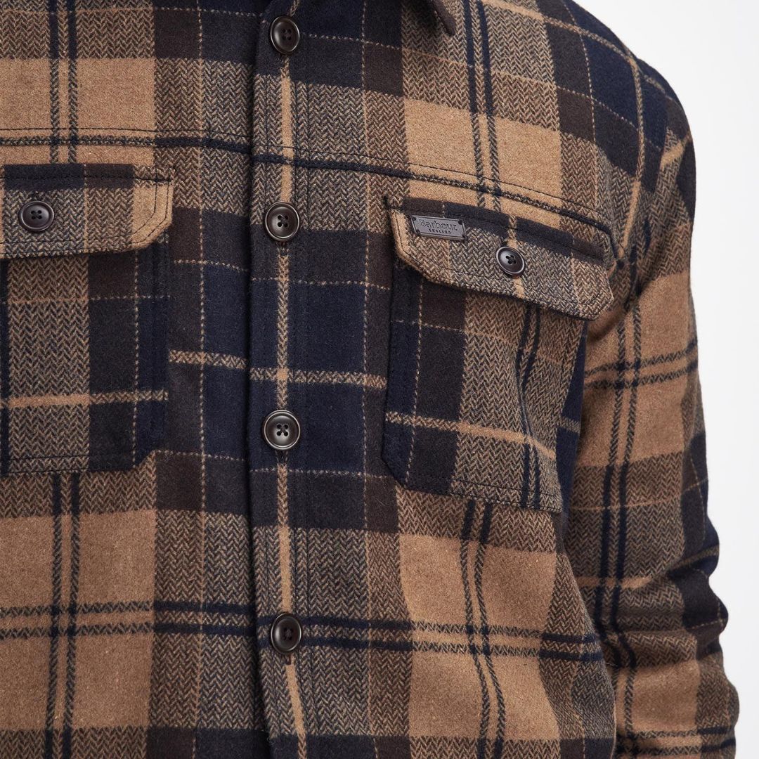 Barbour Men's Willberry Overshirt in Autumn Dress