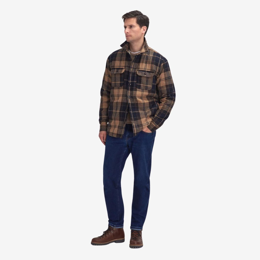 Barbour Men's Willberry Overshirt in Autumn Dress