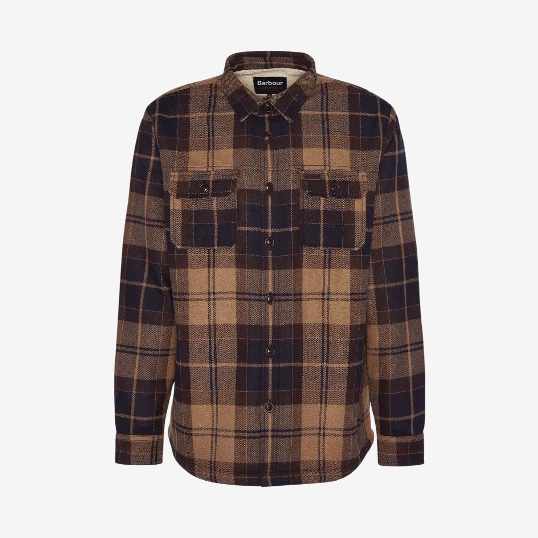 Barbour Men's Willberry Overshirt in Autumn Dress