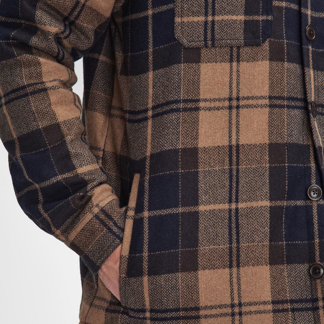 Barbour Men's Willberry Overshirt in Autumn Dress