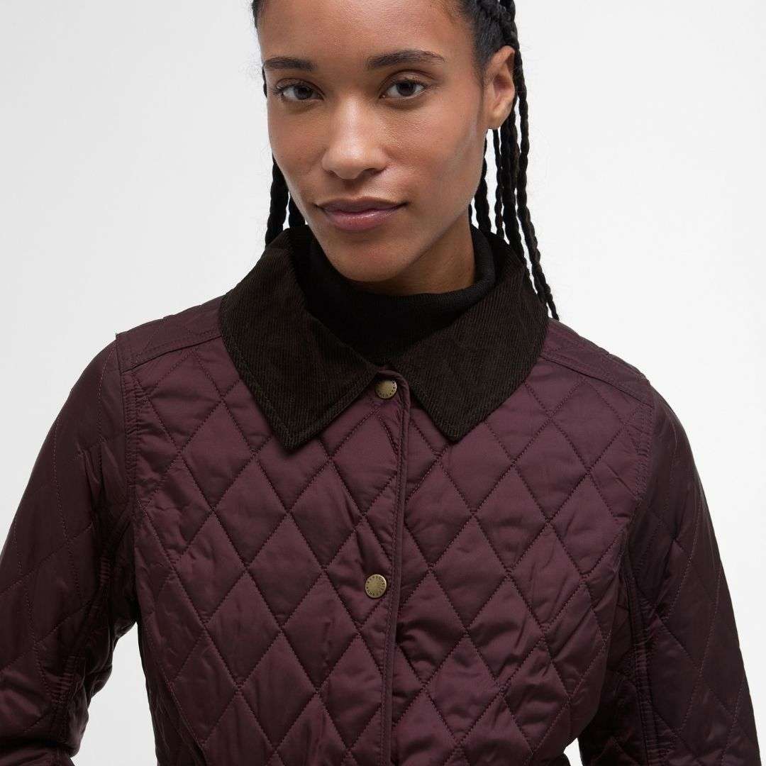 Barbour Women's Annadale Quilted Jacket in Cherry