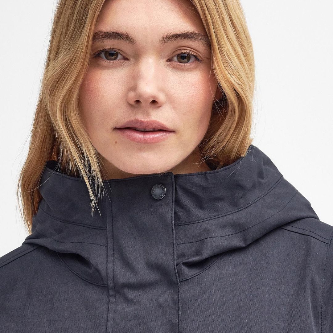Barbour Women's Bowlees Waterproof Jacket in Dark Navy