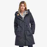 Barbour Women's Bowlees Waterproof Jacket in Dark Navy