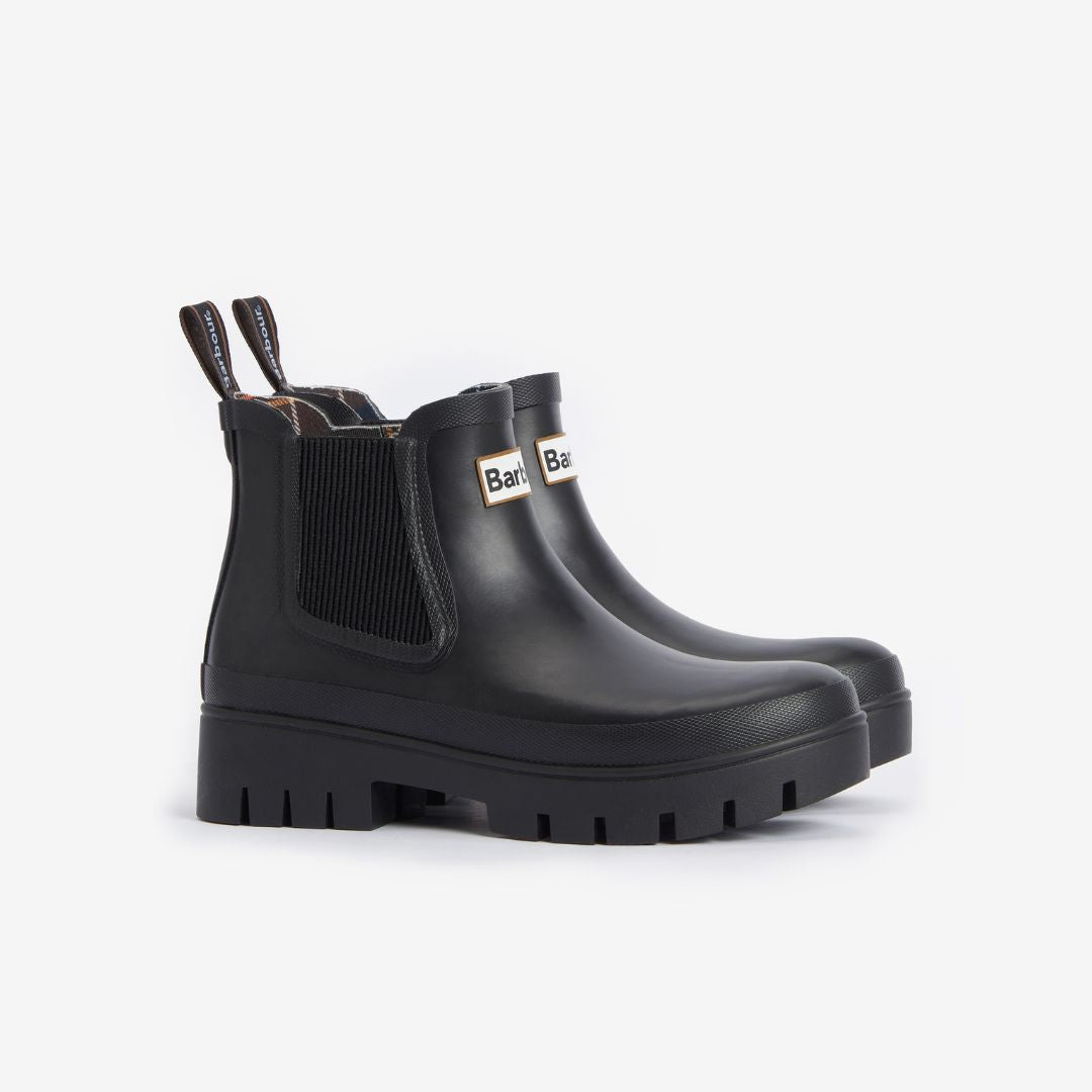 Barbour Women s Halton Ankle Wellington Boots in Black