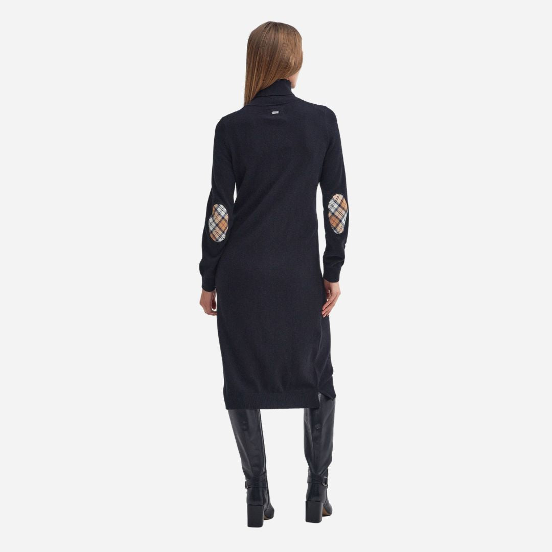 Barbour Women's Pendle Knitted Midi Dress in Black