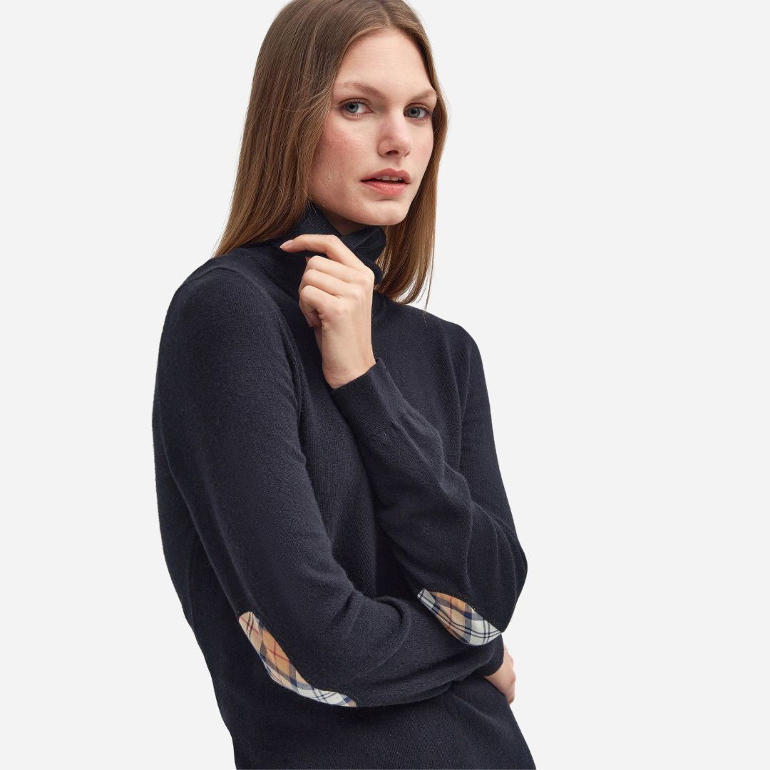 Barbour Women's Pendle Knitted Midi Dress in Black