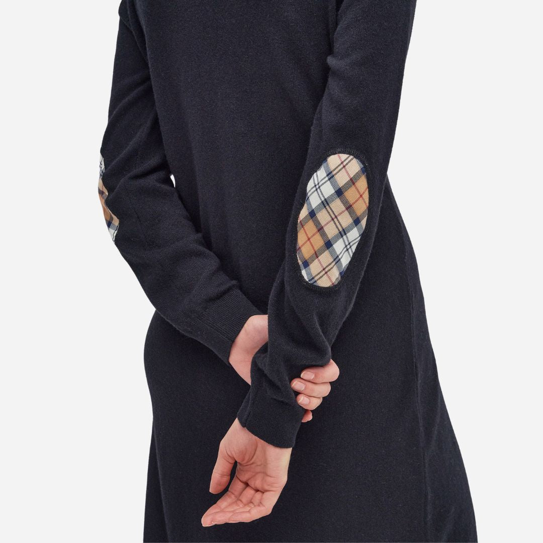 Barbour Women's Pendle Knitted Midi Dress in Black