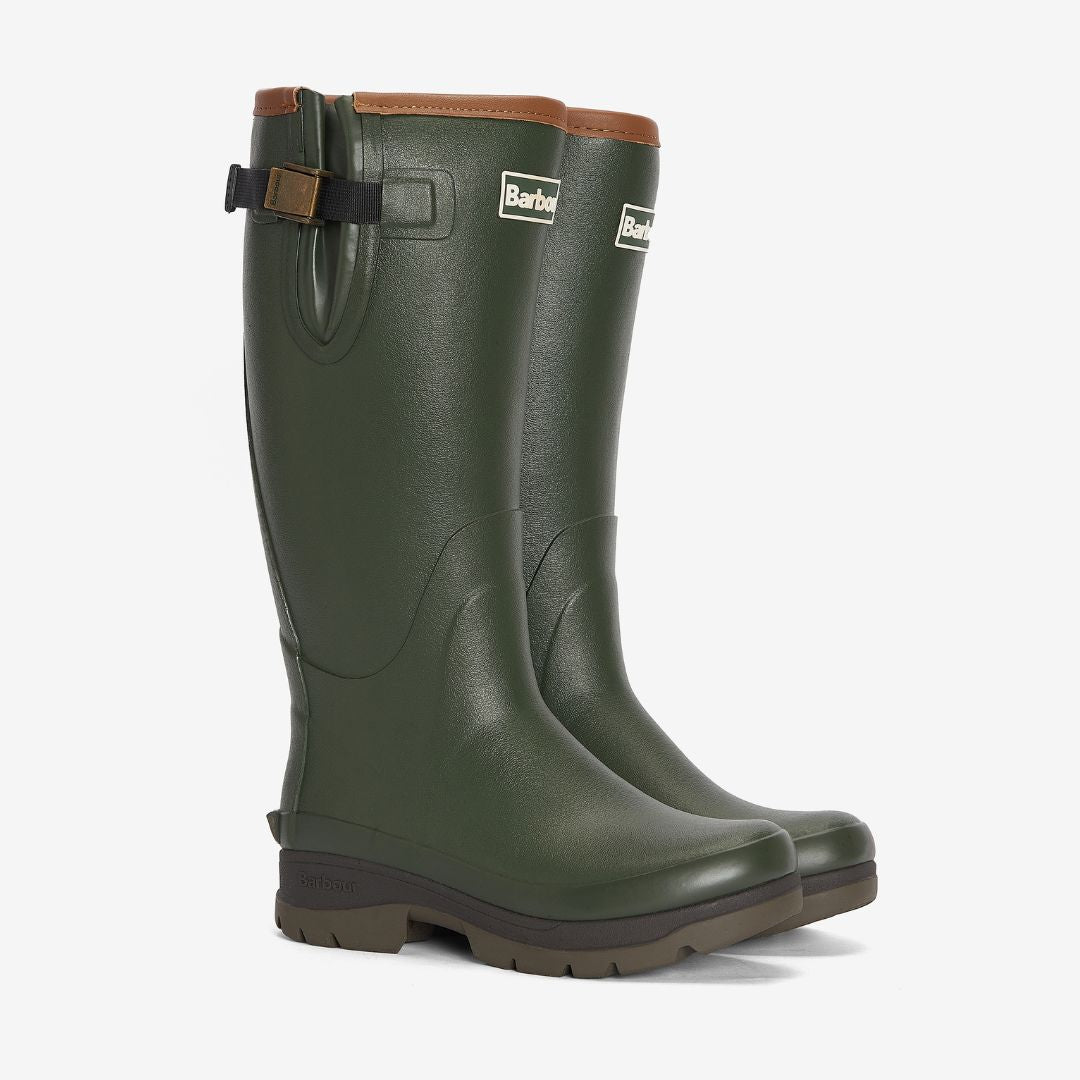 Barbour Women's Tempest Wellington Boots in Olive