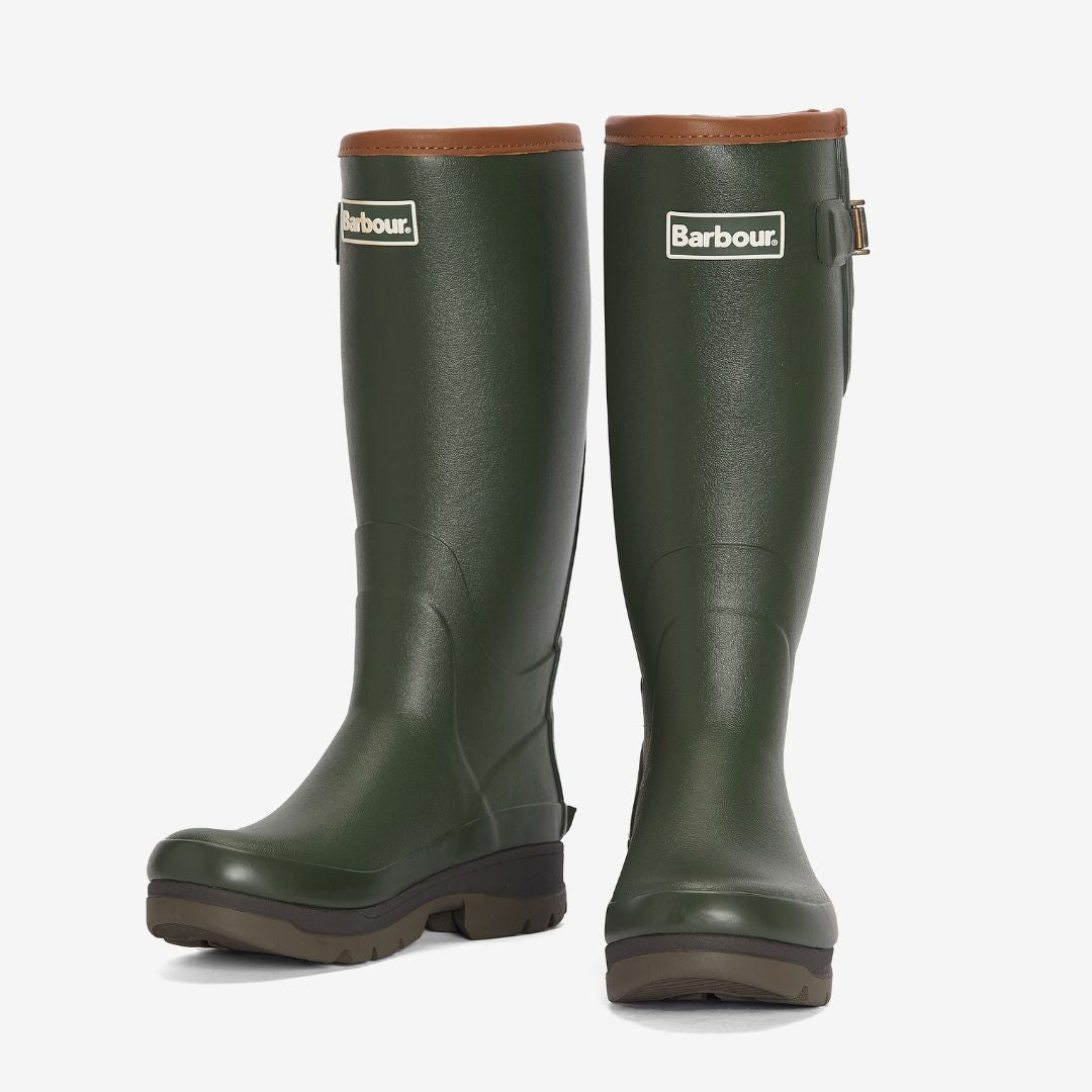 Barbour Women's Tempest Wellington Boots in Olive