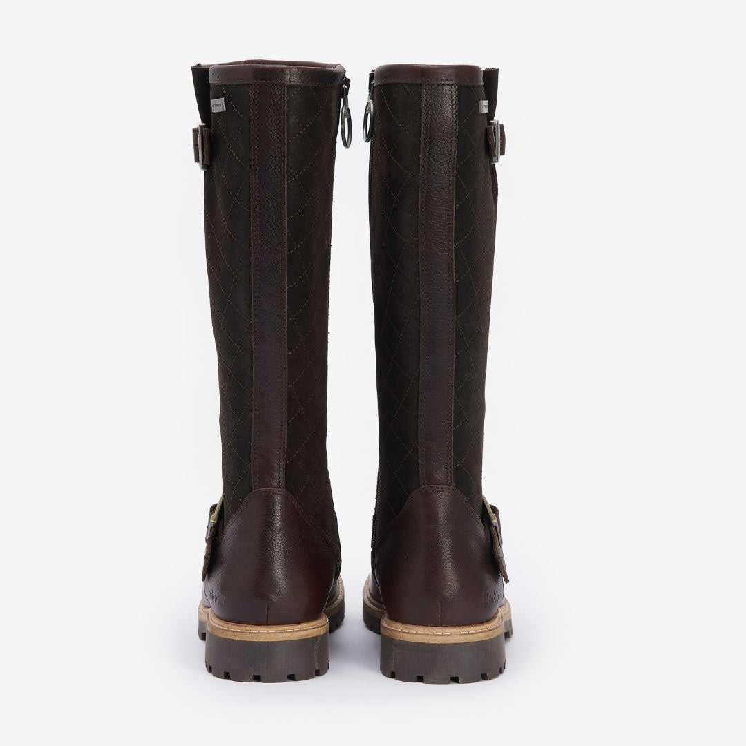 Barbour Women's Willow Knee-High Boots in Dark Brown