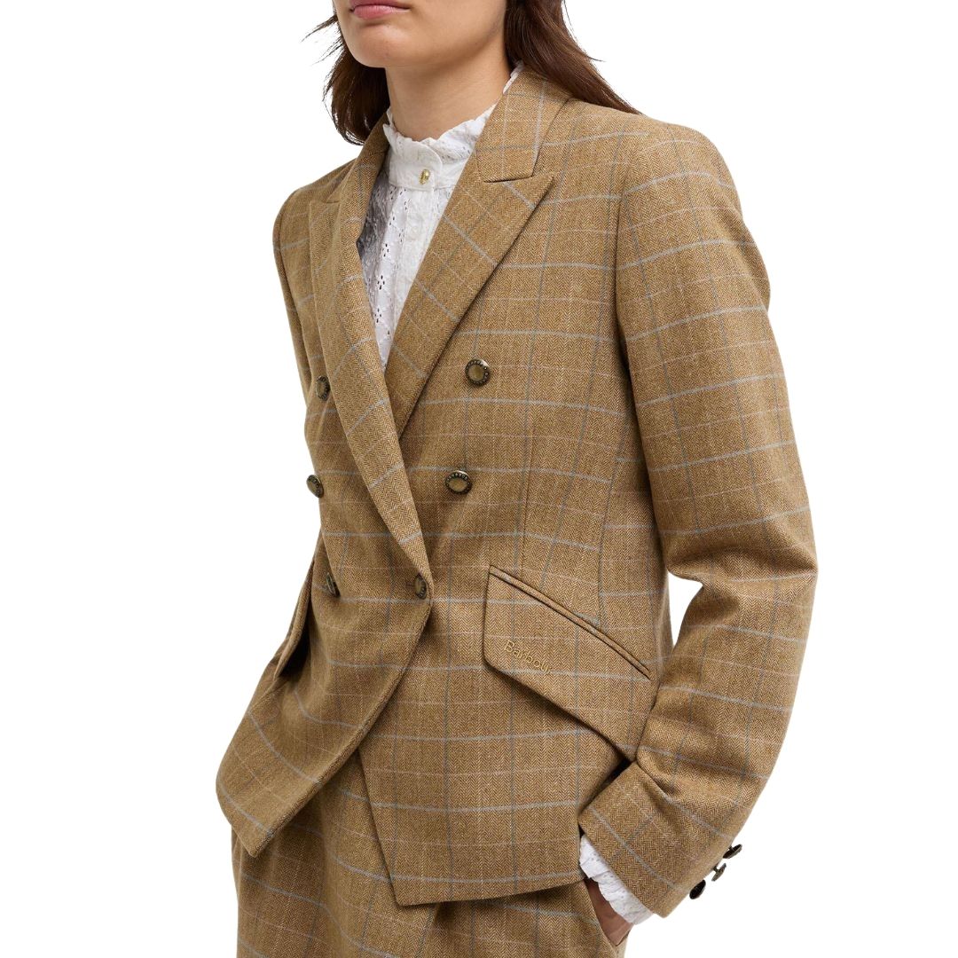 Barbour Women's Wisteria Tailored Blazer in Soft Blue