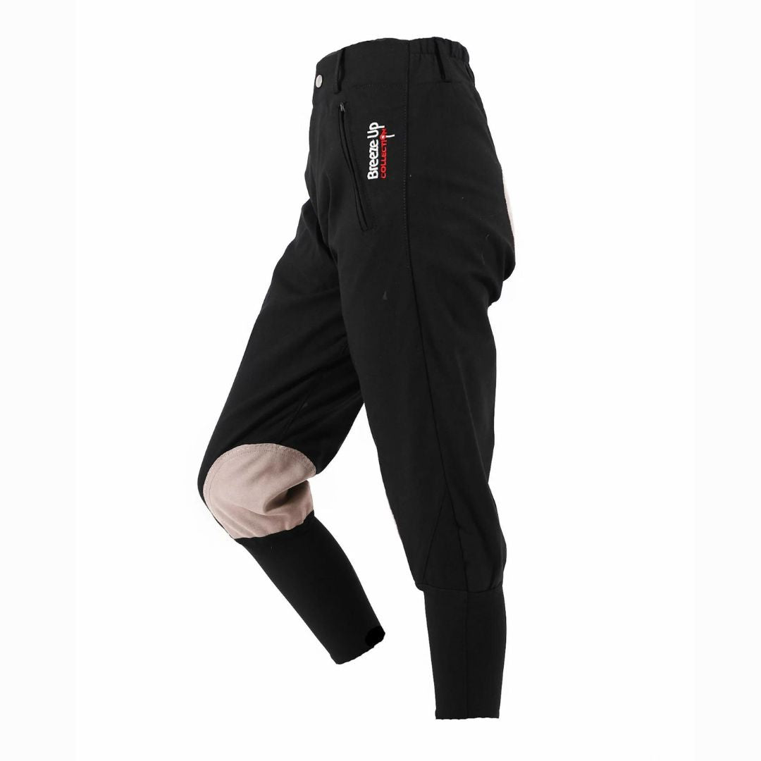 Celtic Equine Breeze Up Exercise Breech in Black & Beige
