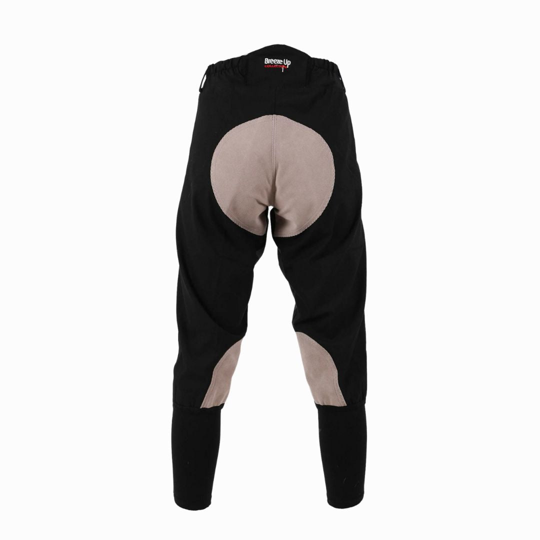 Celtic Equine Breeze Up Exercise Breech in Black & Beige
