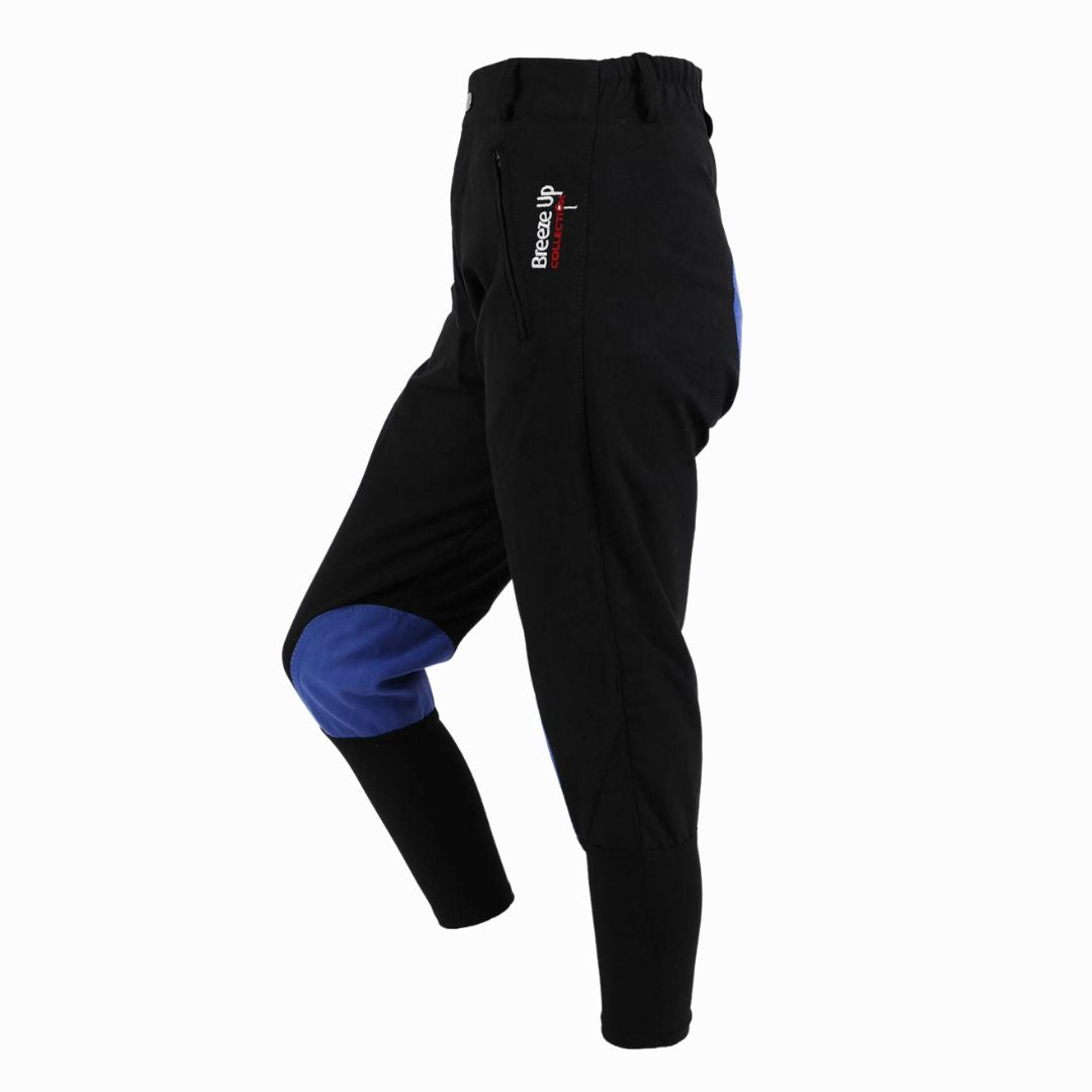 Celtic Equine Breeze Up Exercise Breech in Black & Royal