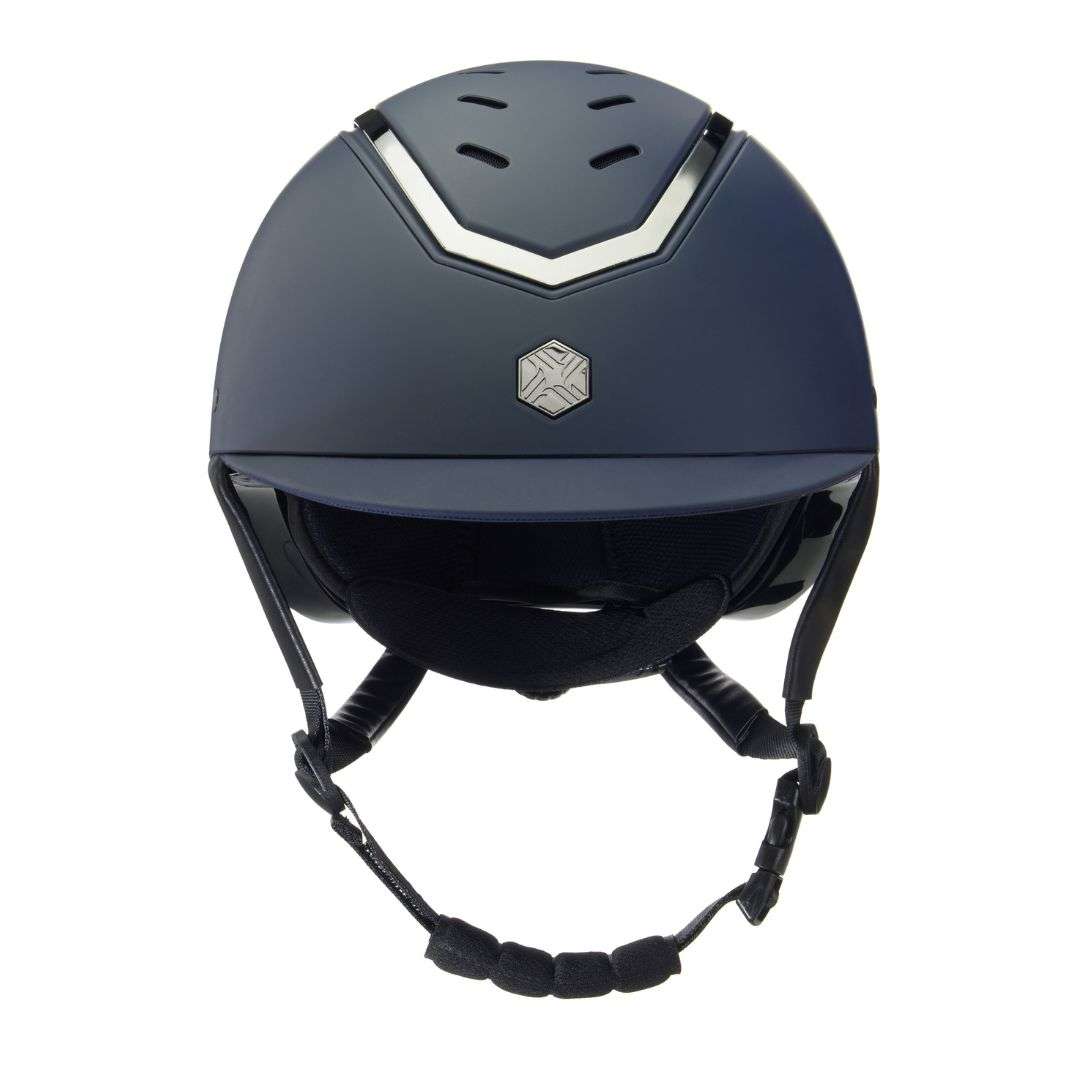 Charles Owen Kylo Helmet in Navy Matte Pewter