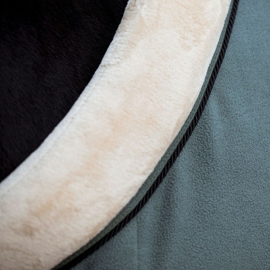 Covalliero Fleece Horse Rug in Jade Green