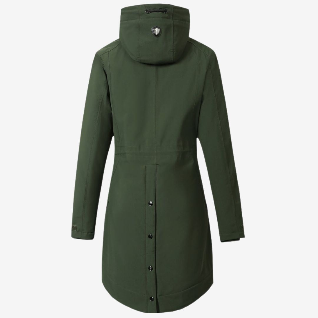 Covalliero Women's Parka Coat in Opal Green