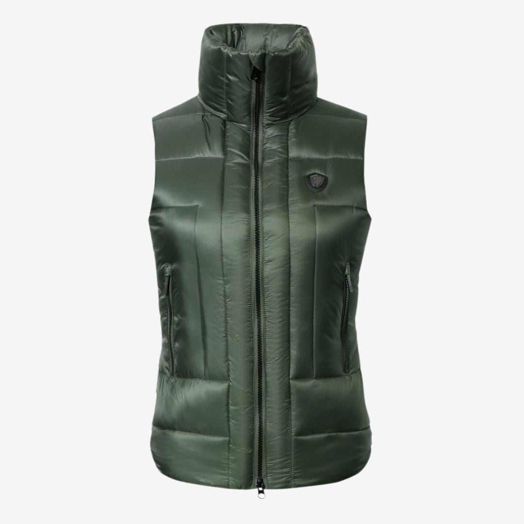 Covalliero Kids Quilted Bodywarmer in Opal Green