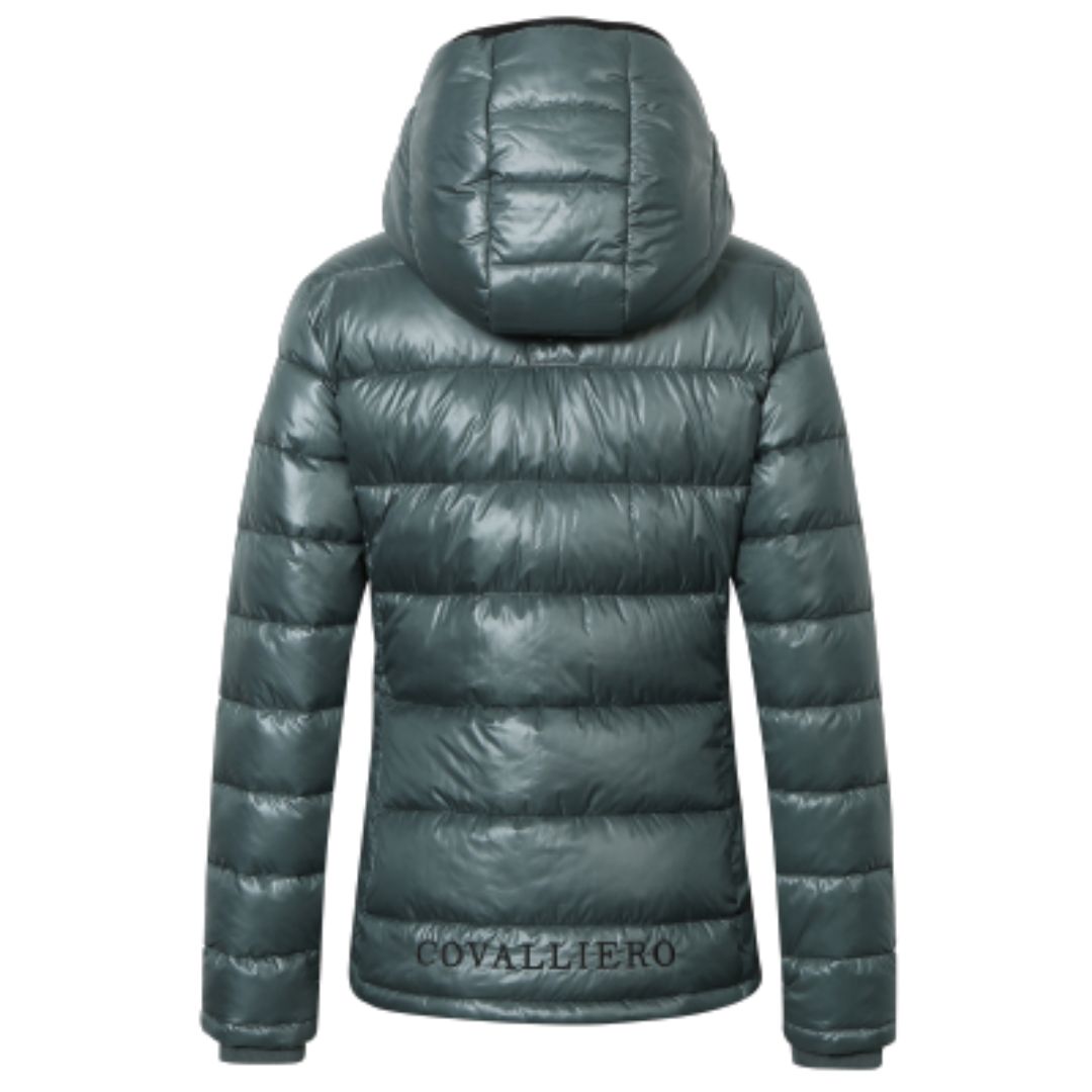 Covalliero Women's Quilted Jacket in Jade Green
