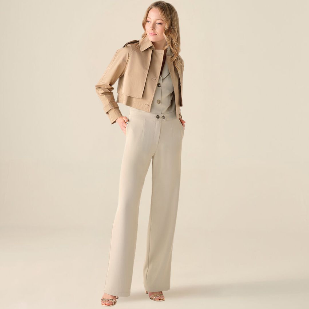 Cristina Barros Women's Long Jumpsuit in Sand