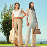 Cristina Barros Women's Long Jumpsuit in Sand