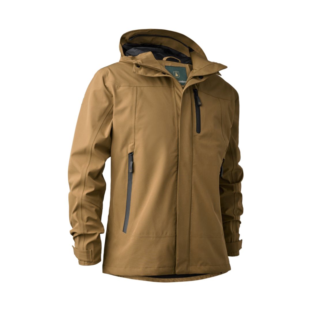 Deerhunter Men's Sarek Shell Jacket with hood in Butternut