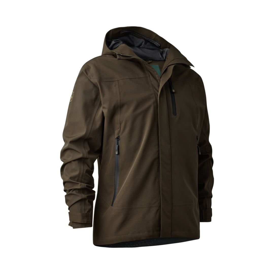 Deerhunter Men's Sarek Shell Jacket with hood in Fallen Leaf