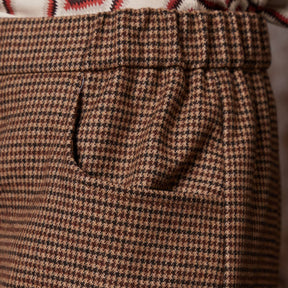 Diega Women's Pindo Check Trousers in Brown